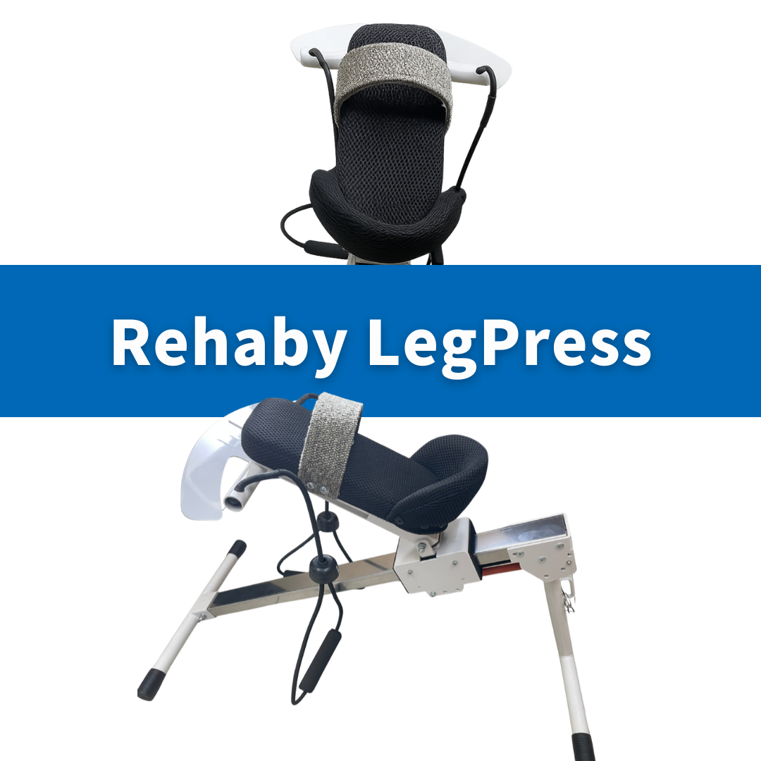 リハビー・レッグプレス 膝のねじれを正常化するトレーニング器具